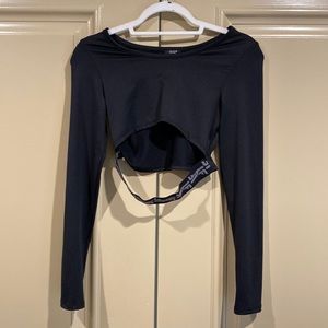 Long sleeve crop top with LF stomach band